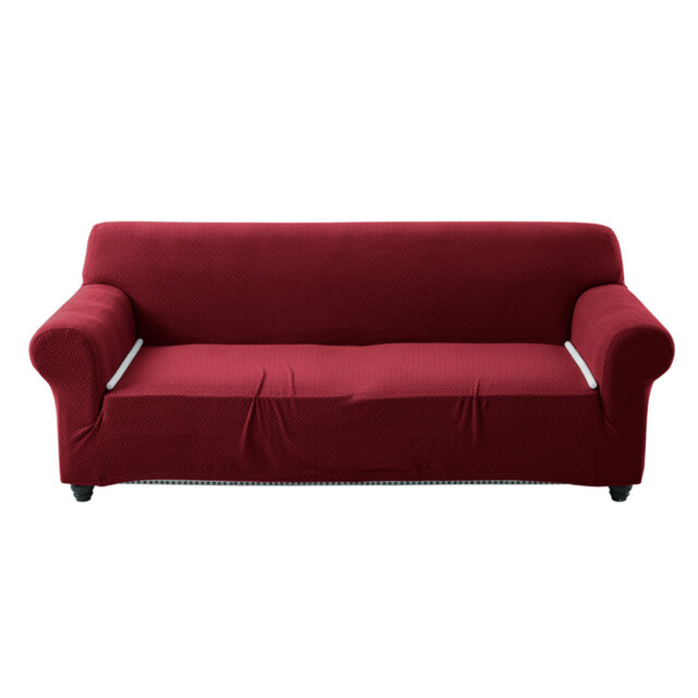 Luxury Reversible Spandex Loveseat Jacquard Pattern Stretchable Slipcover