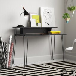 Adkison Metal Base Writing Desk