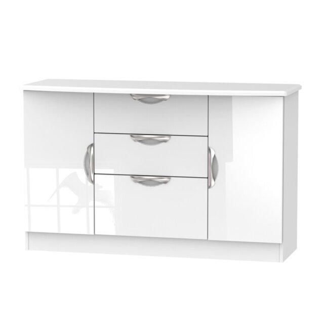 Fully Assembled Lockett 3 - Drawer 2 Door Cabinet Accent Chest