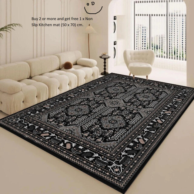 Modern Traditional Floral  Rugs Large Area Rug for Living Room Bedroom Carpet