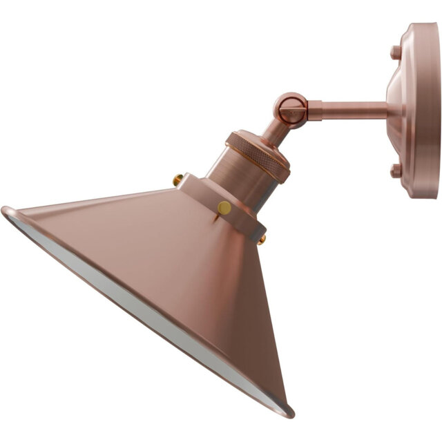 Industrial Wall Lights with Adjustable Arm E27 22cm Diameter Metal Wall Light Cone Shape for Living Room Bedroom Office Home Décor