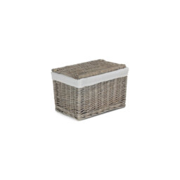 Wicker Storage Hamper Basket with Lining