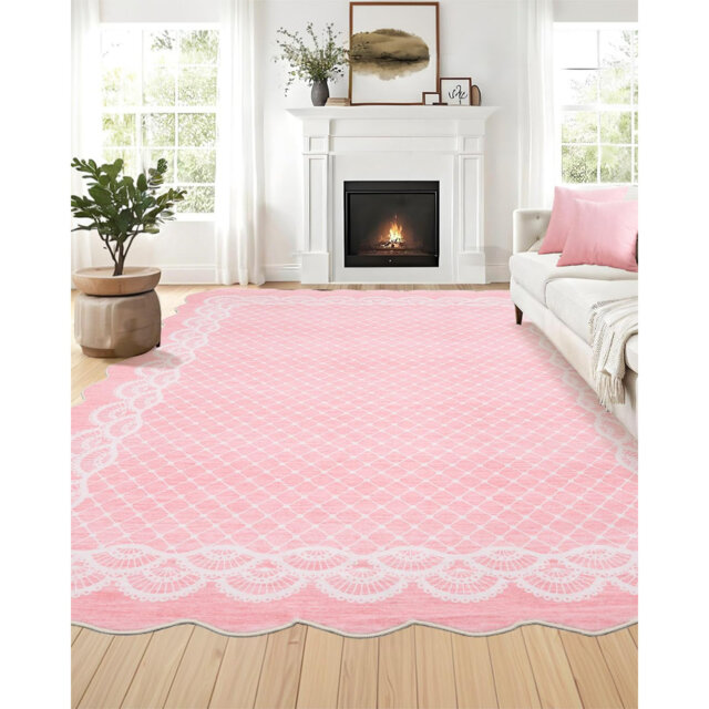 Soft Faux Woolen Area Rug Washable, Collapsible, Non-Slip for Bedroom Living Room