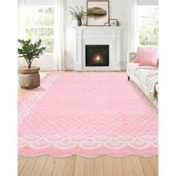 Soft Faux Woolen Area Rug Washable, Collapsible, Non-Slip for Bedroom Living Room