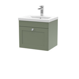 Classique 510mm Single Bathroom Vanity with Drop In Vitreous China Basin