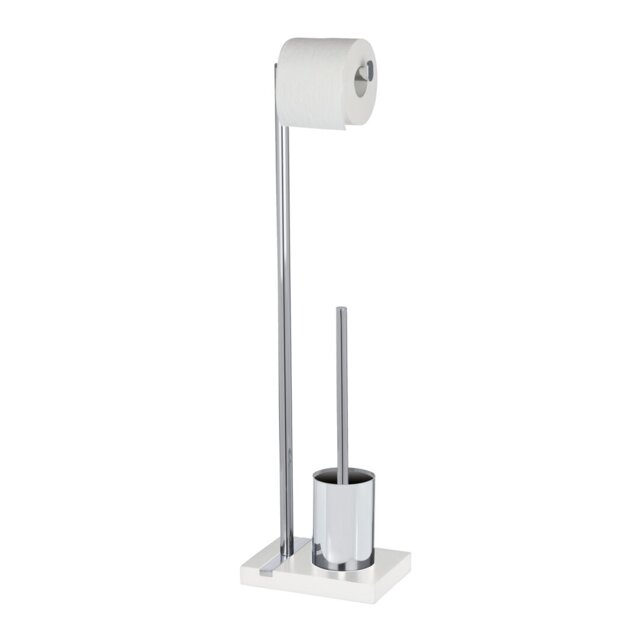 Noble Freestanding Toilet Roll and Brush Holder