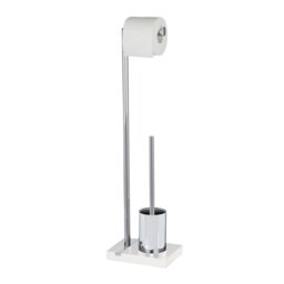 Noble Freestanding Toilet Roll and Brush Holder