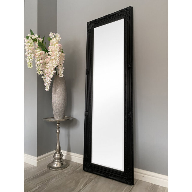 Sade Tall Solid Wood Framed Wall or Dressing Mirror