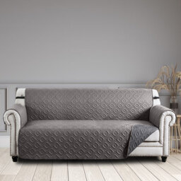 Waterproof Reversible Quilted Sofa Cover with Adjustable Straps