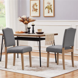 color 50.5cm H Rubberwood Leg Upholstered Side Chair