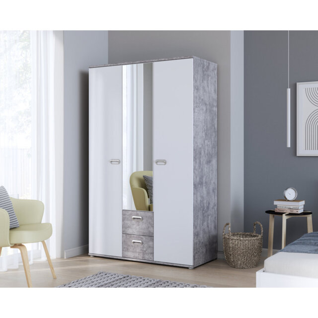 Bearup 2 Door Manufactured Wood Wardrobe