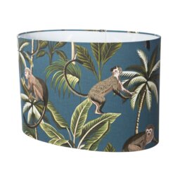 28cm H Cotton Oval Lamp Shade ( Screw On )