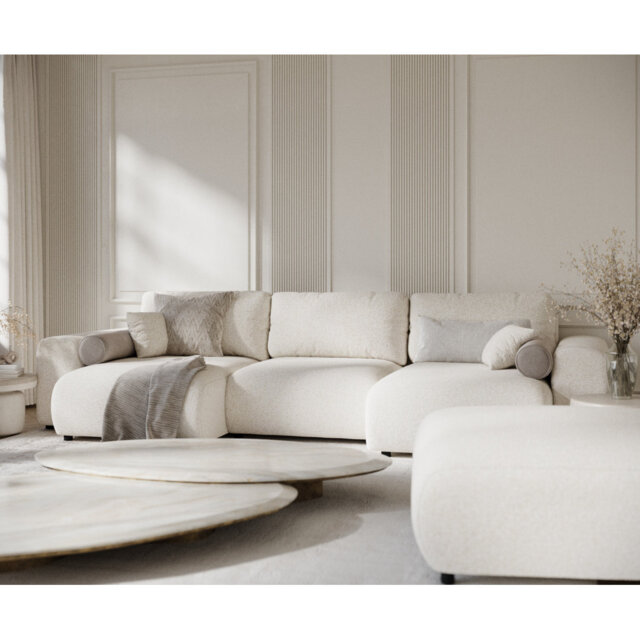 Six-seater panoramic sofa