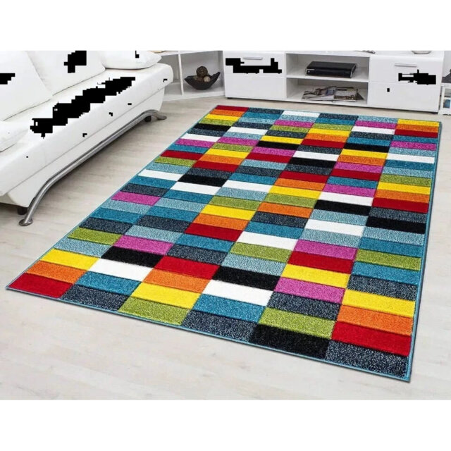 Modern Stylish Multi Colour Hand Carved Area Rugs Soft Living Room Bedroom Carpet Hallway Runner Floor Mat