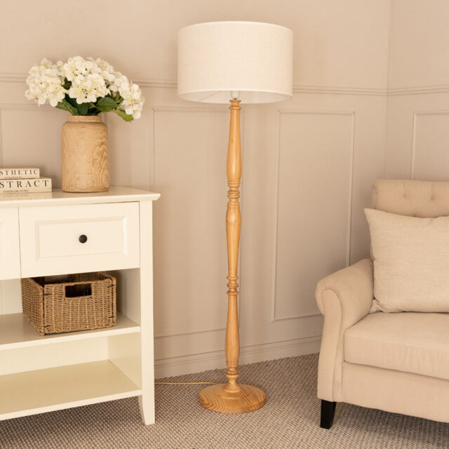 Ardeha 149cm Natural Traditional Floor Lamp