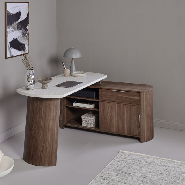 L-Shaped Executive Desk