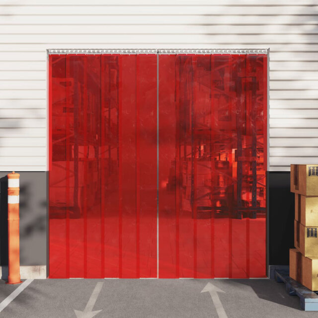 Plastic Sheer Door Curtain Single Panel