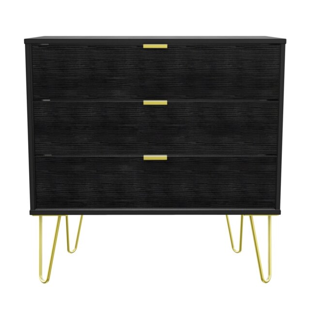 Fully Assembled Bellatrix 3 Drawer 76.5Cm W Chest of Drawers
