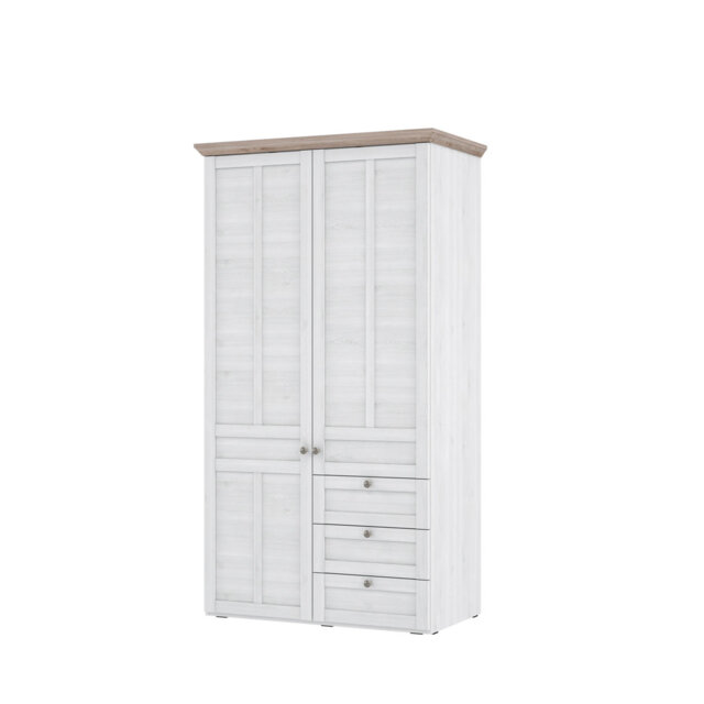Tooele 2 Door Manufactured Wood Wardrobe