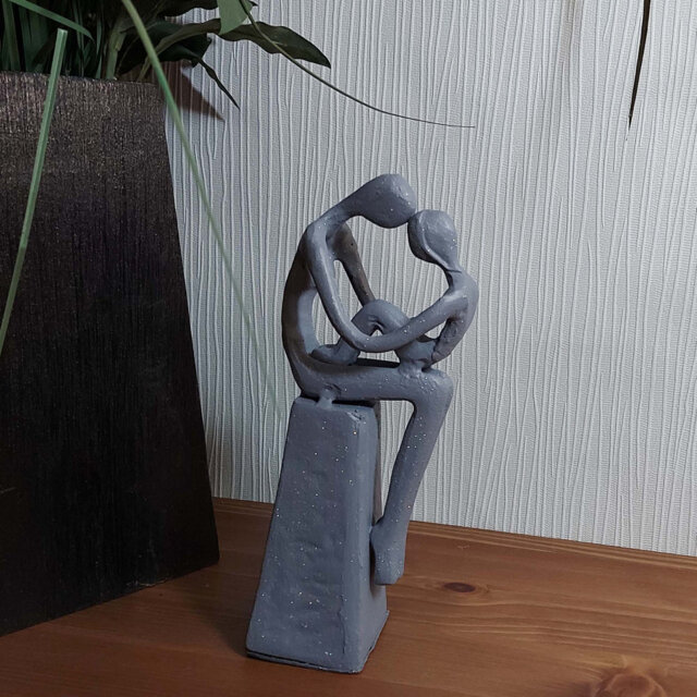 Jenna MOTHER & CHILD SITTING Iron Figurine 18cm