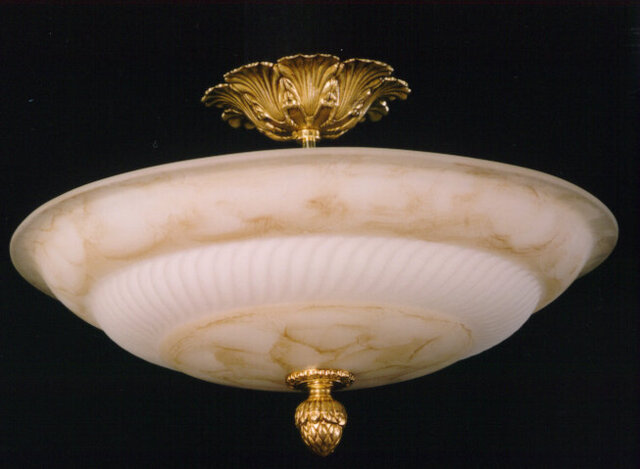 Crigger Glass Semi Flush Mount