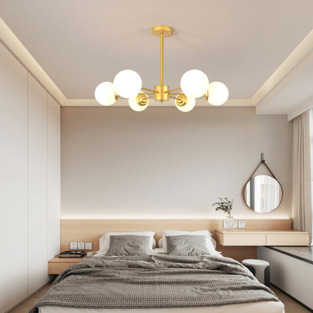 Jativa Gold 6 - Light Sputnik Chandelier