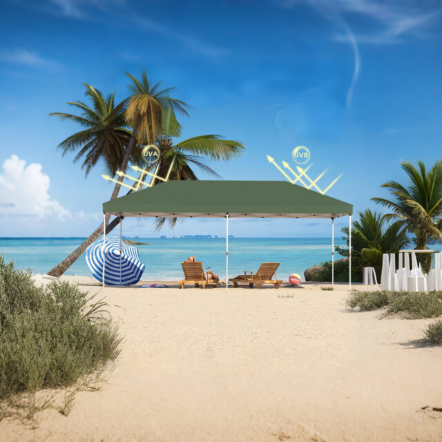 10'x 20' Pop Up Canopy Tent for Parties, Heavy Duty Commercial Canopy Tent Outdoor Vendor Party Tent Waterproof Gazebo Shelter for Patio Outdoor Party