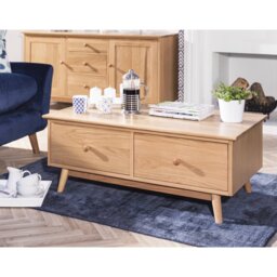 Colby Solid Wood Four Leg Coffee Table