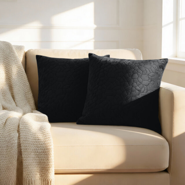 Luxury Pebble Cushion Cover- (Pack of 2)