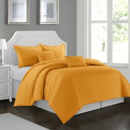 Cathyjo Super Soft Microfibre Reversible 200 TC Plain Duvet Cover Set with Cases