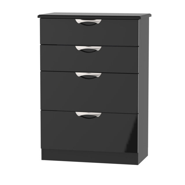 Fully Assembled Leodis 4 Drawer 76.5Cm W Chest of Drawers