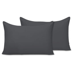 Pillow Cases 2 Pack Super Soft Brushed Microfibre Pillow Covers Breathable Hypoallergenic Non Iron Envelope Closure
