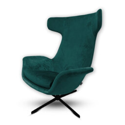 Alexandia Velvet Swivel Armchair