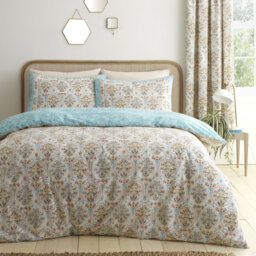 Edena Decorative Floral Cotton Blend Floral Duvet Cover Set