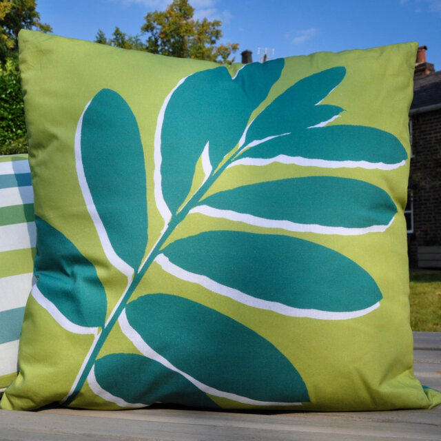 Indoor / Outdoor Floral Square Cushion