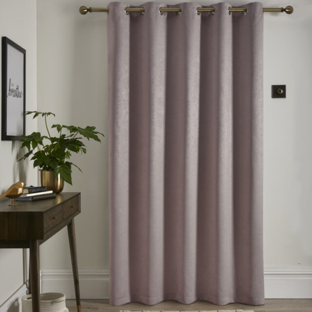 Strata Semi Sheer Door Curtain Single Panel