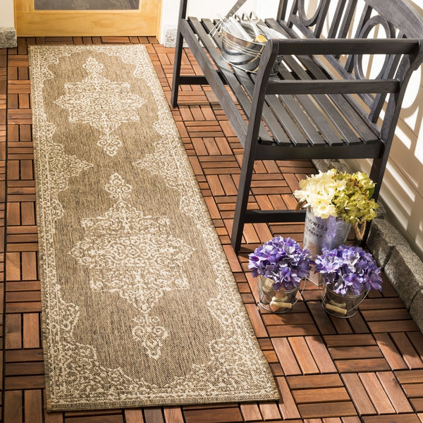 Radslavice Hooked Beige Indoor/Outdoor Rug