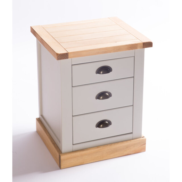 Brian 3 Drawer Bedside Table