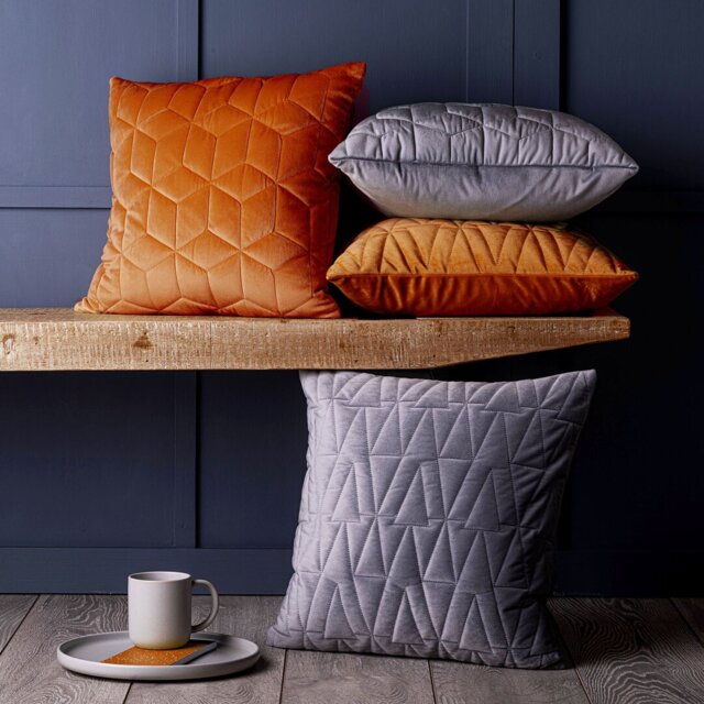 Lukes Geometric Square Cushion Cover