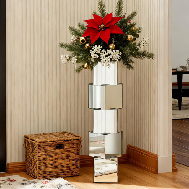 Davione 70.5cm Glass Flower Tall Vase Room Decor