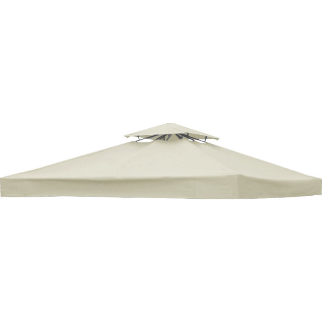 2-Tier Replacement Top Fabric for 3x3m Gazebo Pavilion Roof Canopy