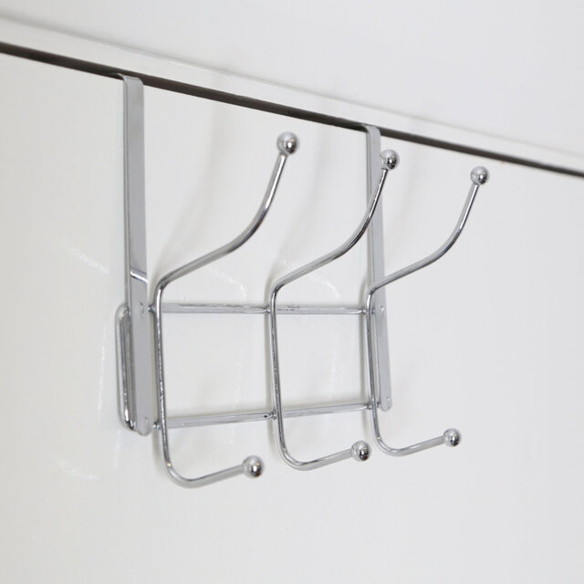 Iron Over-the-Door 6 - Hook Coat Rack