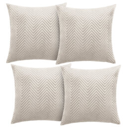 Aspire Homeware Embossed Square Velvet Cushion Cover