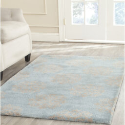 Moskell Nil Hand Tufted Wool Blue Rug