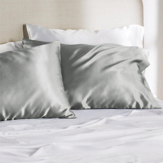 Bedsure Cooling Satin Pillowcase Envelope Closure(Set Of 2)