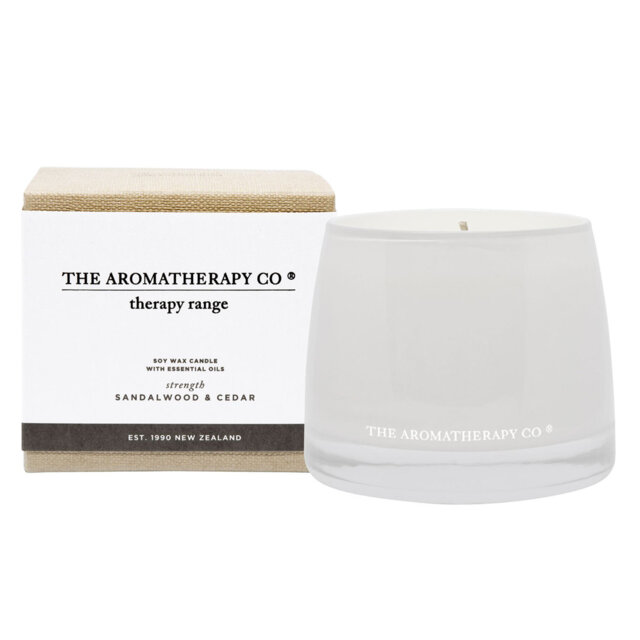 Woodsy Scented Jar Candle with Glass Holder