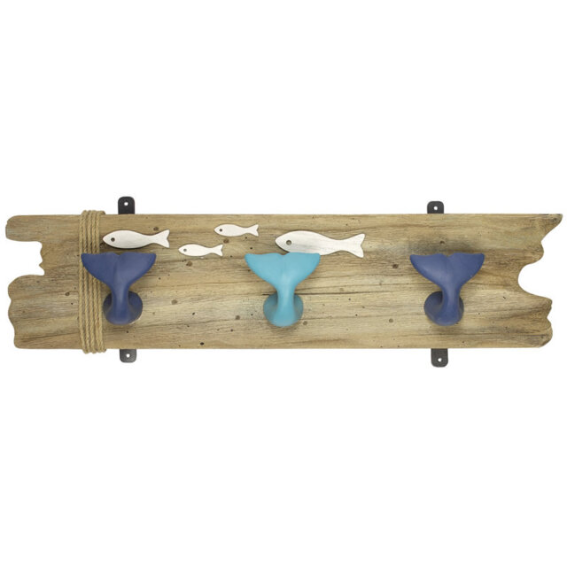 Honora Polyresin Wall 3 - Hook Wall Mounted Coat Rack