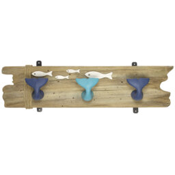 Honora Polyresin Wall 3 - Hook Wall Mounted Coat Rack