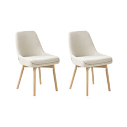 Set of 2 Dining Chairs MELFORT II Fabric