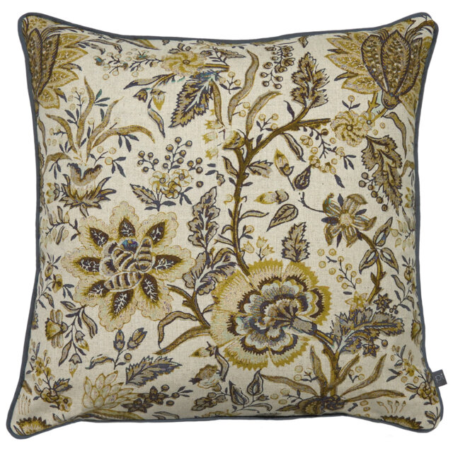 Prestigious Textiles Apsley Cushion Cover, Cotton, Viscose, Polyester, Linen, Woodrose